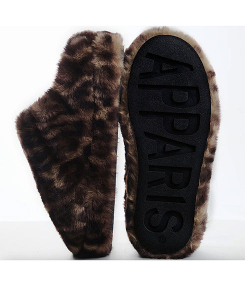 Misha Slipper - Dark Leopard